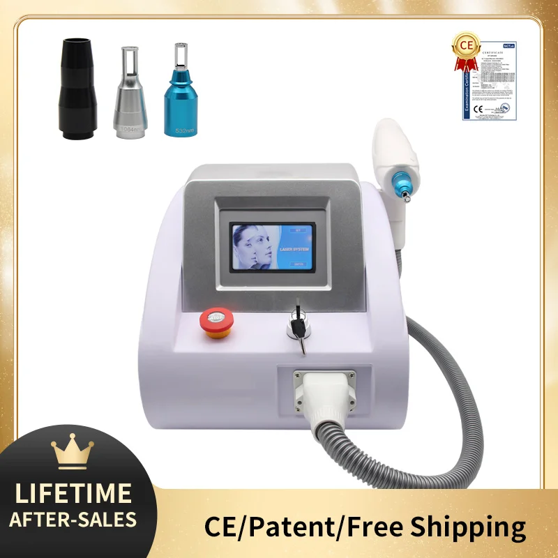 Portable Laser eyebrow washing Machine Carbon Peeling Machine CE certificate Mole Freckle Tattoo Pigment Removal 532nm 1064nm