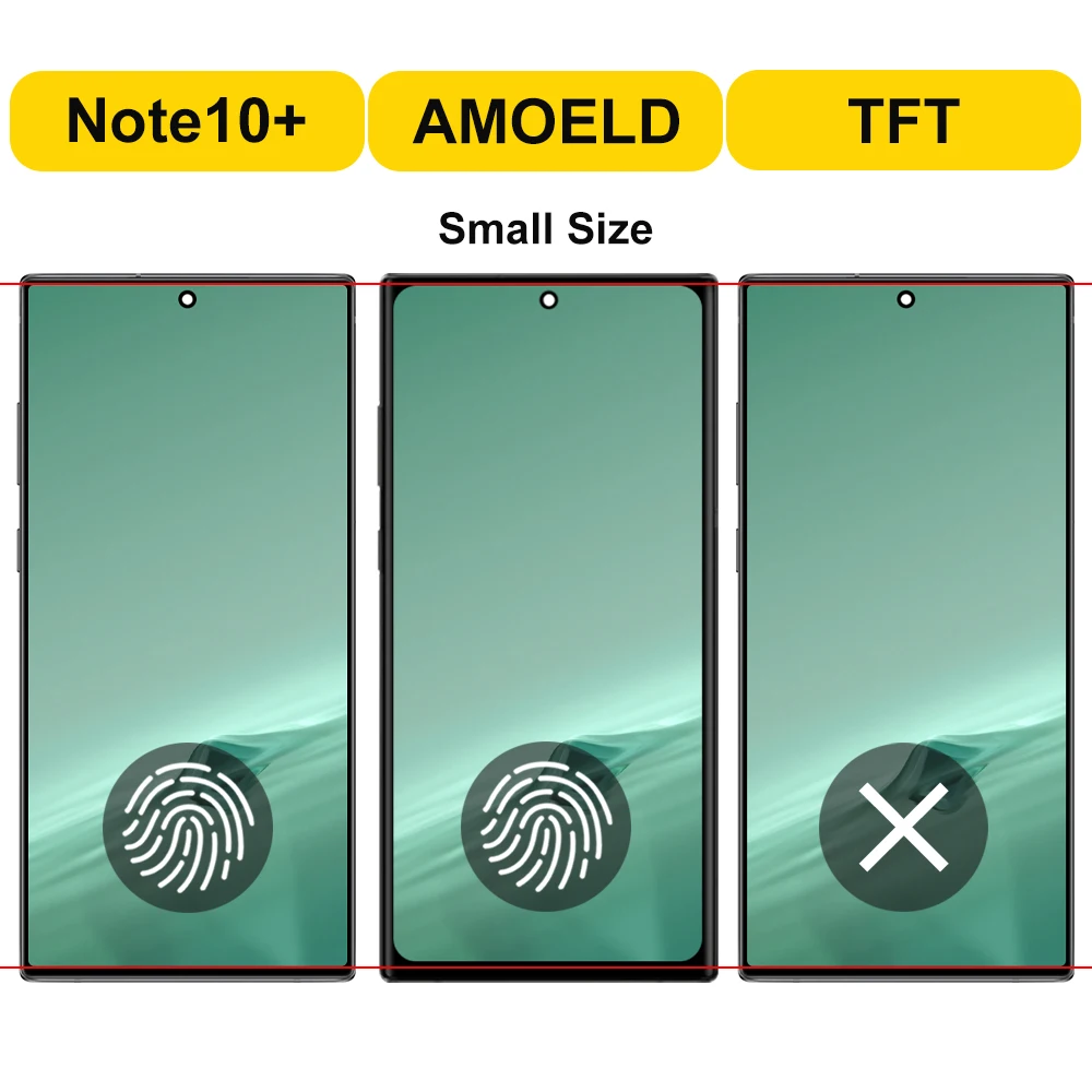 AMOELD pro Samsung galaxy note10 plus N975F N975U N975N LCD displej dotek obrazovka digitizér s formulovat pro samsumg note10+ LCD