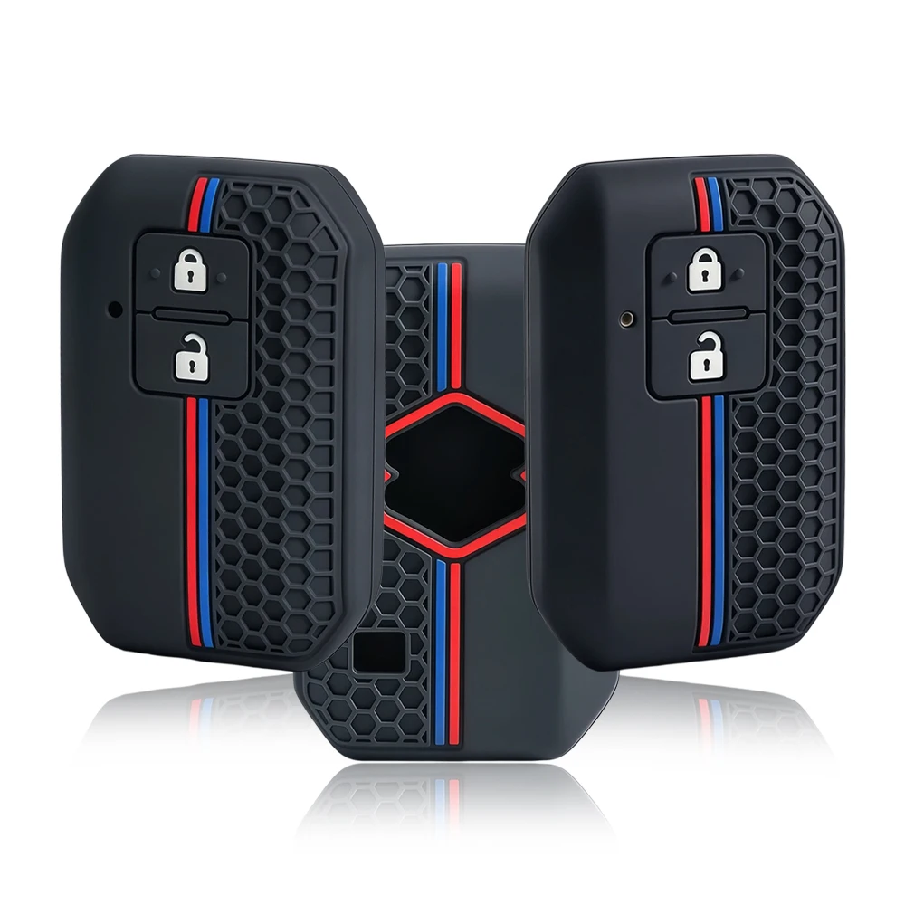 2 Button Silicone Key Cover Case for Suzuki Swift Hybrid 2023 Jimney Baleno Ignis XL7 Monopoly ERTIGA Accurate Wagon R