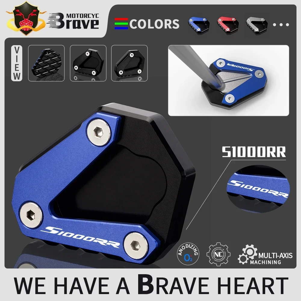 

For BMW S1000RR S1000 RR S 1000 2019 2020 2021 2022 2023 Motorcycle Foot Side Stand Extension Pad Support Plate Kickstand