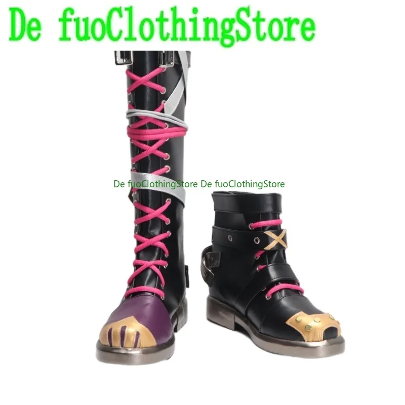 متجر أحذية الملابس De Fuo أحذية كوسبلاي من الأساطير المدن التوأم معركة 2Arcane Jinx Jinx COS أحذية Heig Ht زيادة