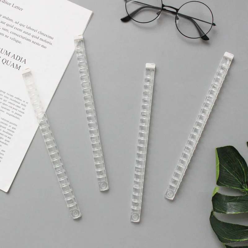 10pcs/box A5 Loose-leaf Binding Strip Binding Ring B5 Plastic Loose-leaf Binder Loose-leaf Ring Bucklea5 Binder Rings