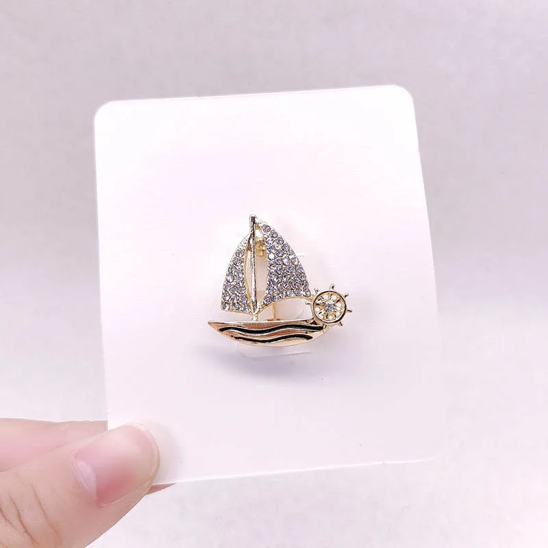 

Изысканная брошь-парусник, модная одежда и аксессуары, высококачественная брошь унисекс, значки в стиле ретро, универсальные булавки