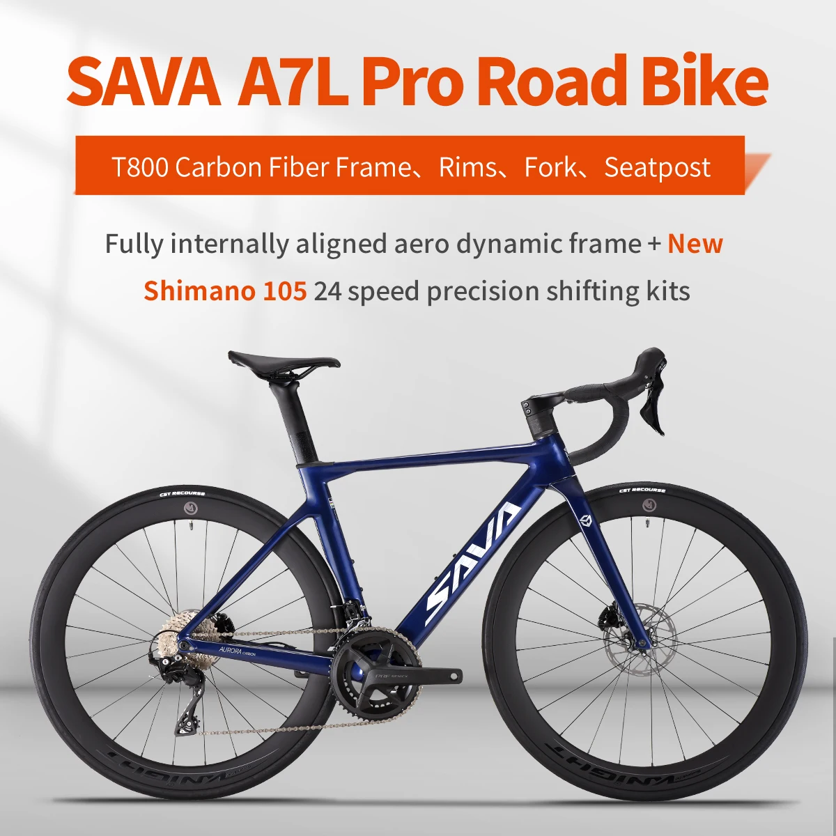 SAVA NEW A7L /A7L Pro カーボンロードバイク、大人用レーシングバイク 