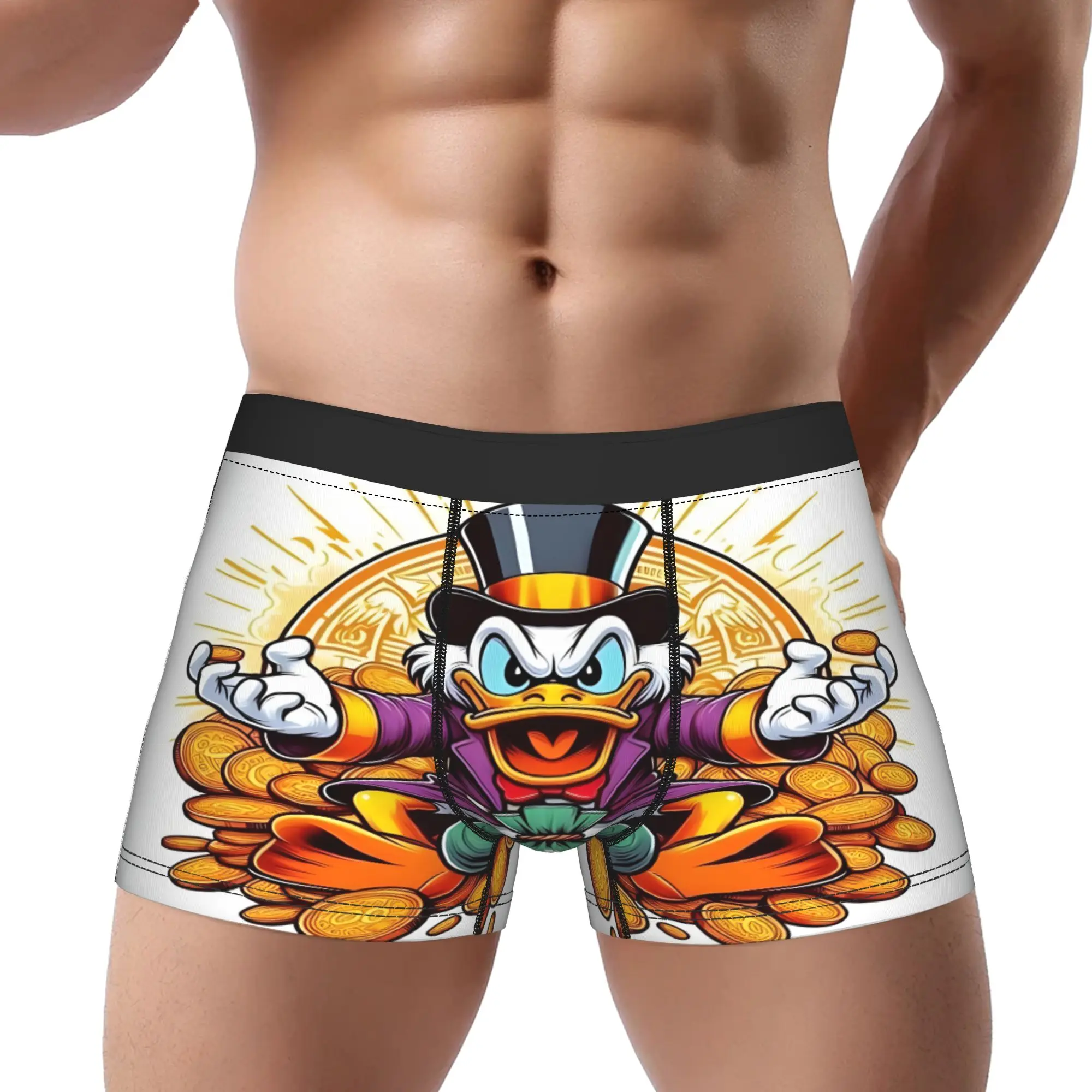 

funny cartoon DUCK boxers adults 18 plus Underpants Breathbale Panties Male Underwear Ventilate Shorts Boxer Briefs