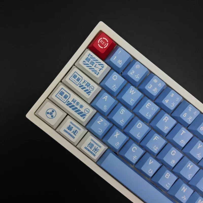 EVA Zero Machine Lilith Ayanami Keycap Custom PBT Cherry Profile Keycap Cute Dye- Sublimation Point Mechanical Keyboard Keycaps