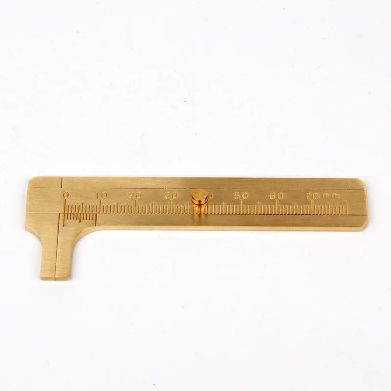 80/100mm Mini Brass Sliding Ruler Double Scales Metal Vernier Caliper Gauge Micrometer Precision Measuring Supplies