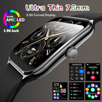 LIGE New Ultra Thin Smart Watch Men 1.96\