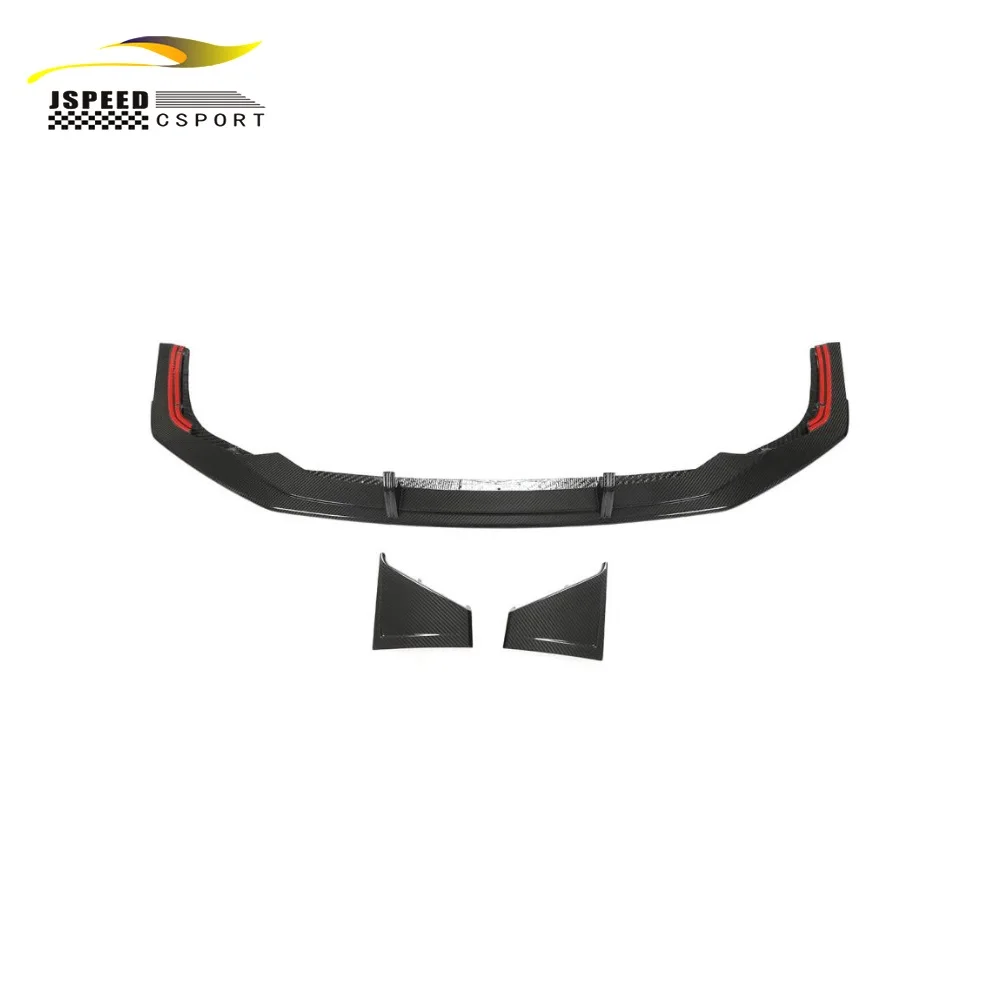 

Suitable for The ABT-style carbon fiber front bumper lip spoiler of the Audi RS7 2020-2021