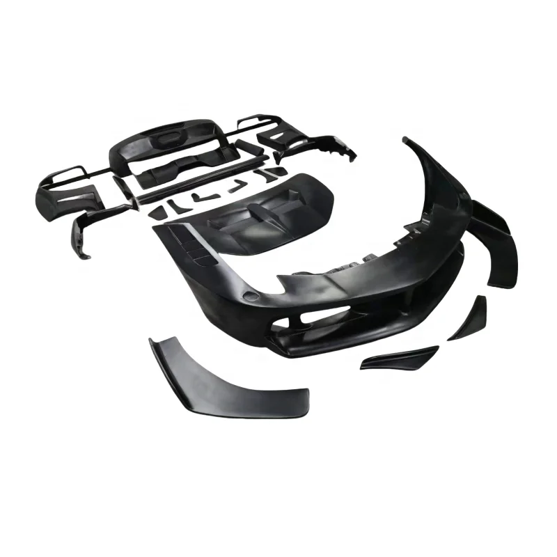 

For Ferrari 458 Italia Second-Generation LB Style Fiberglass Front Hood Bumper Fender Rear Spoiler Body Kit