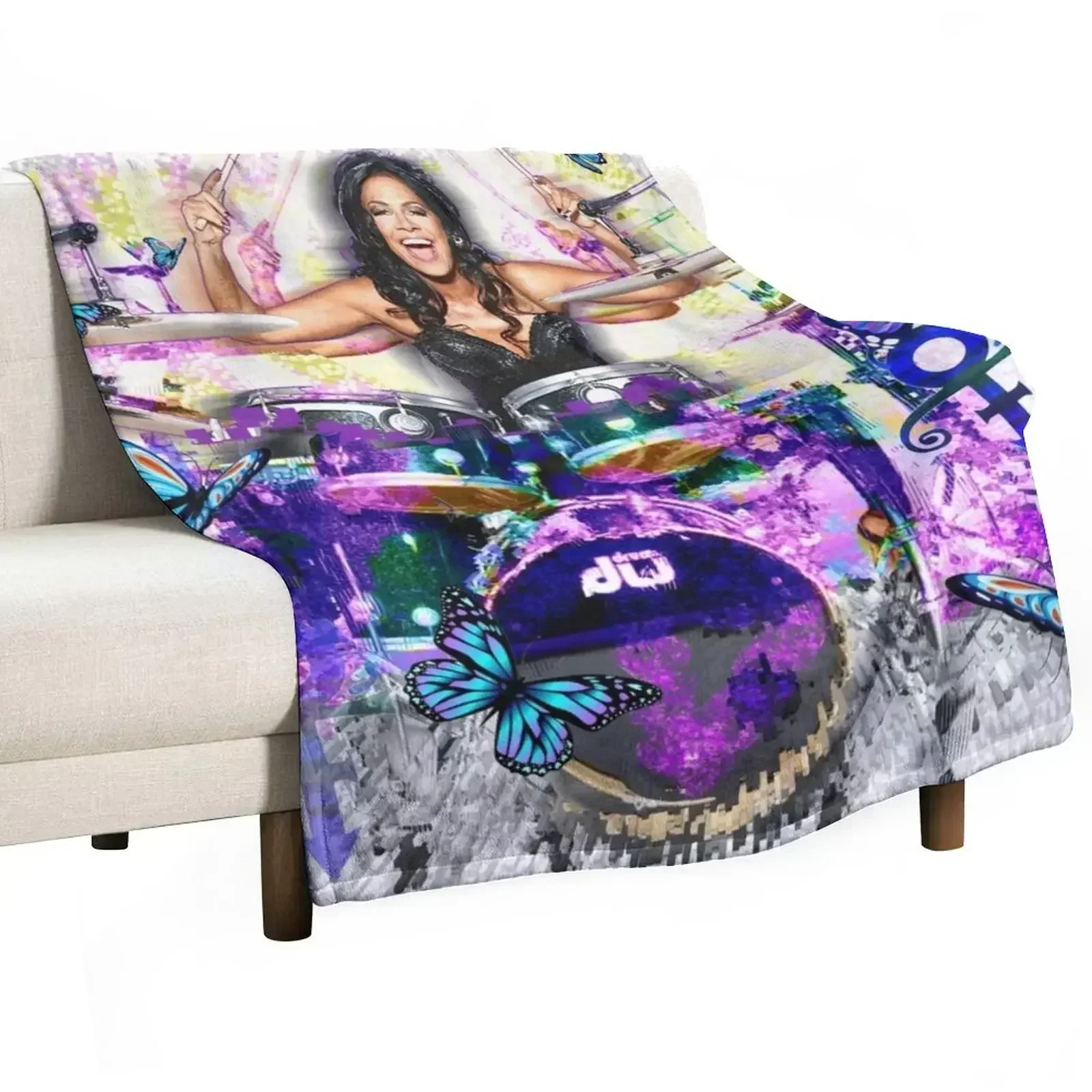 Retro Ice Skater Vintage Figure Skating Girls Winter Sports Throw Blanket Sofa Hair Blankets For Bed Blankets