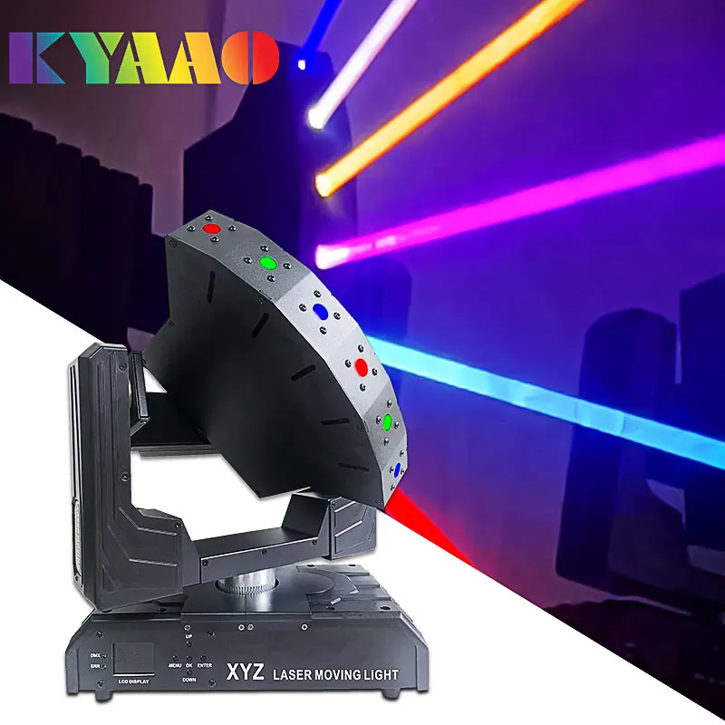 

Новинка! 6-глазый бесступенчатый вращающийся лазерный RGB сценическое профессиональное освещение Dmx Club Dj Disco Dance Show движущиеся головные фонари