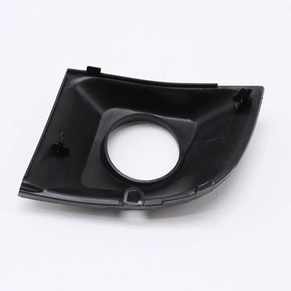 For Car Exterior Repair Black Front Bumper Bezel Headlight Trim Ring Heat Resistant Material Anti Aging Plastic