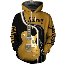 Guitar Printed Hoodie 3D Print Fashion Daily Sweatshirt Musical Instrument Hip Hop Hoodies Men Women Sweatshirt