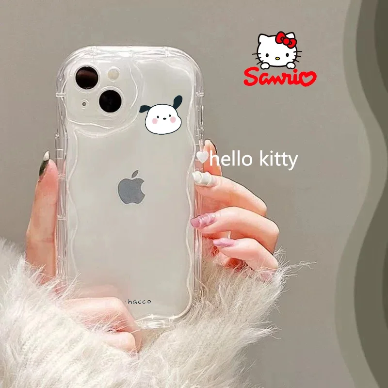 Hellokitty 휴대 전화 쉘 아이폰 15 소녀 전화 케이스 마이 멜로디 만화 액세서리 아이폰 케이스 Sanrio Brithday Gift