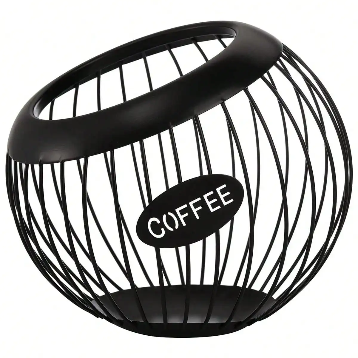 Leeseph Coffee Pod Holder ,  Coffee Capsule Storage Basket , Espresso Capsule Pot , Coffee Station Organizer , Coffee Accessory