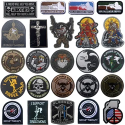 Embroidery Decorative Patches US Flag Tactical Military Patch Target Combat Soldier Fabric Cloth Peace Embroidered Badges