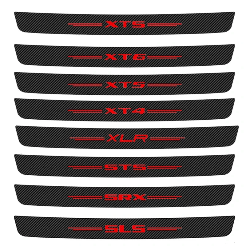 1PC Car Rear Trunk Threshold Decals for Cadillac XT4 XT5 CTS CT6 XTS Escalade ATS SRX XLR SLS SLR STS Deville Protective Sticker