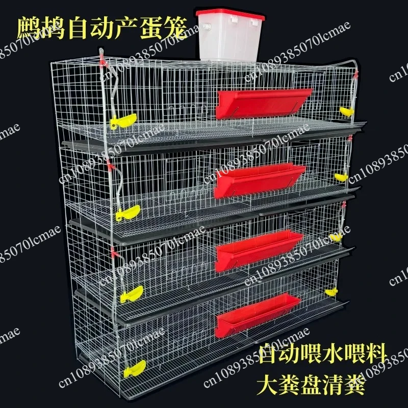 The partridge cage can automatically clear the manure, and multi-layer automatic breeding cage is a stone chicken and a large