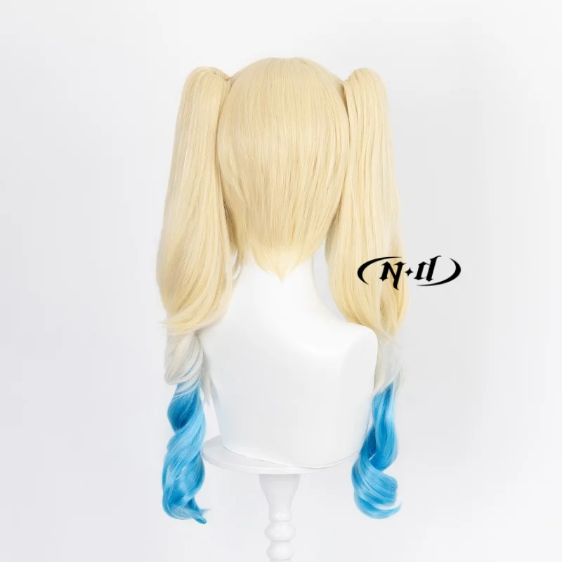 ND 브랜드 뮤트 걸 스텔라 컬러풀 썸머 에기 파티 코스프레 가발 헤어피스 코믹콘 코스플레이어 할로윈 코스튬 파티용