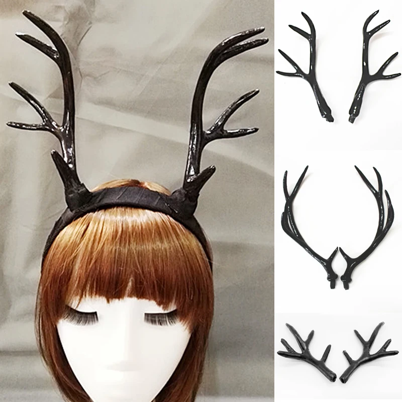 Handmade Deer Horn Simulation Antlers Deer Antlers Handcraft Cosplay Headband Horn Artificial Christmas Decor Party Cosplay