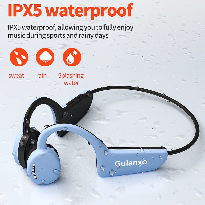 Bone conduction headset  open wireless Bluetooth earphones  15H endurance sports earphones IPX5 waterproof earphones