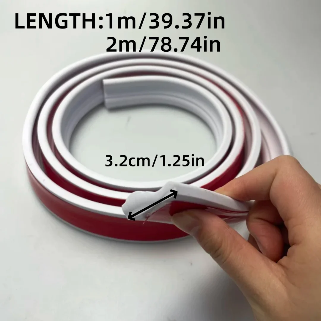 1pc 39.37 inch/78.74 inch PVC self-adhesive decorative strip, flexible decorative strip, suitable for  home DIY decoration
