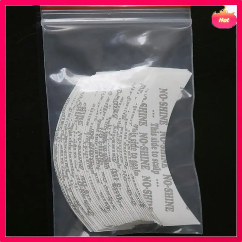 AD-108Pc/الكثير لا تألق الدانتيل الباروكة الشريط جهين لاصق تمديد الشعر الشريط شرائط للشعر المستعار/الدانتيل شعر مستعار فيلم