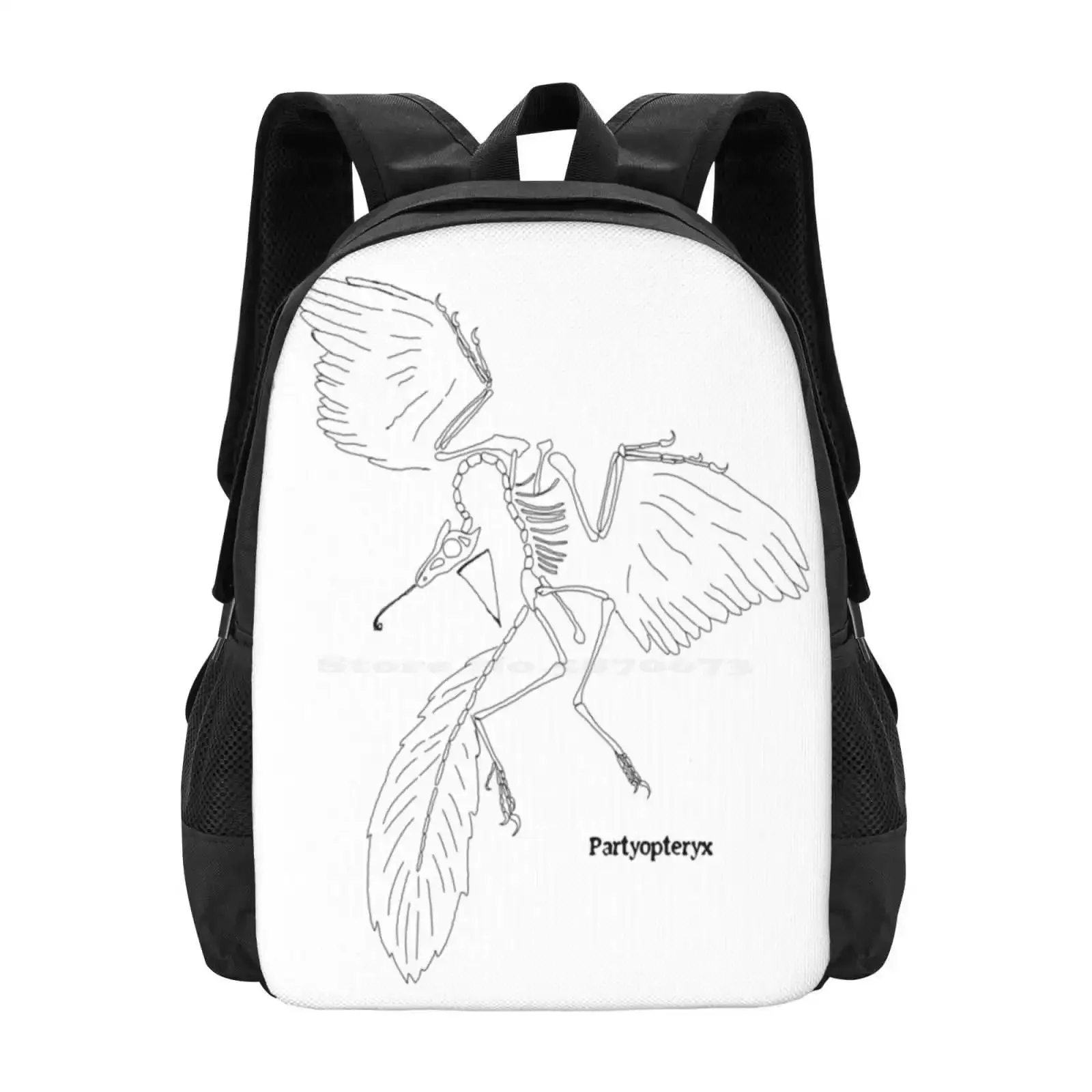 

Partyopteryx Pattern Design Laptop Travel School Bags Science Dinosaur Party Evolution Bird Museum Archaeopteryx Wildlife
