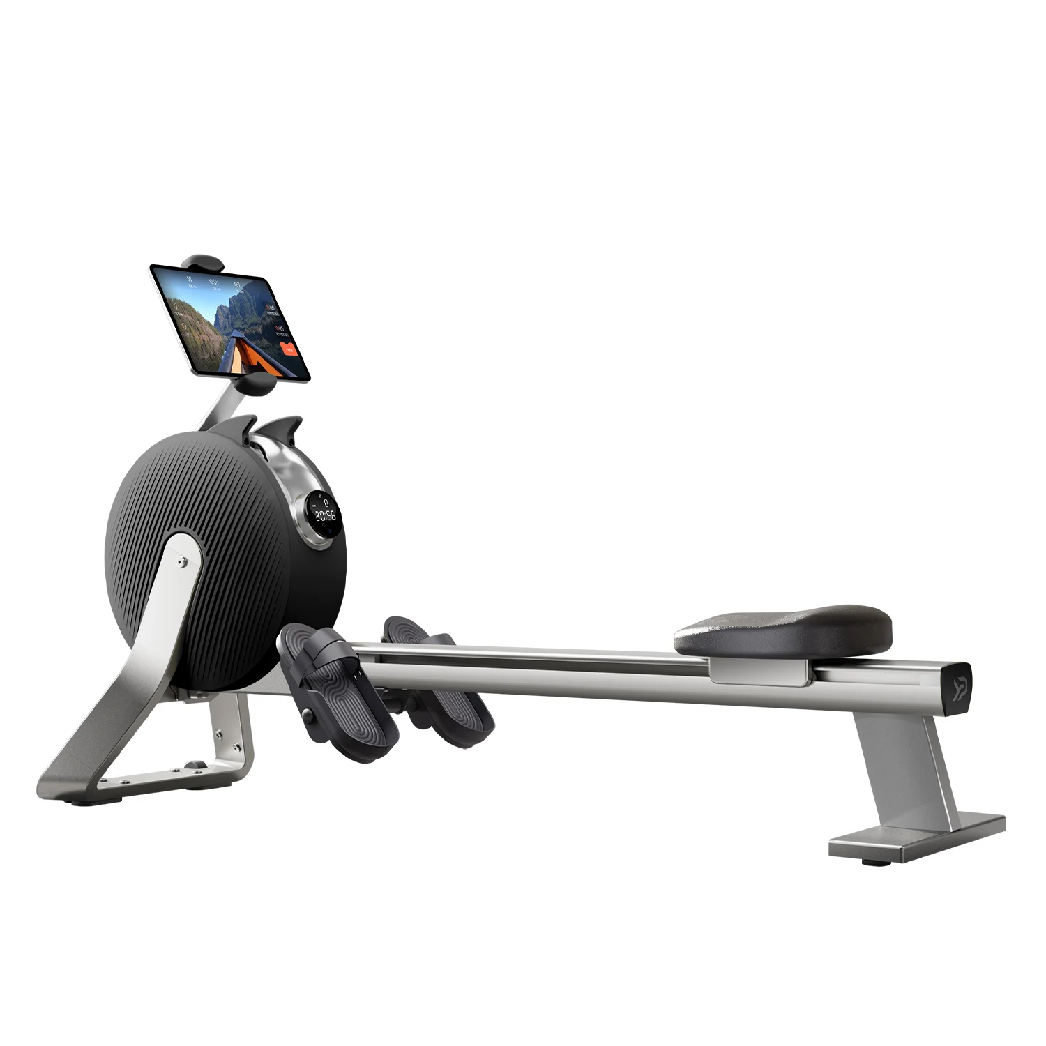 2026 Design Fashion Aluminum Alloy Body Self-generating Electricity Smart Rowing Machine Gym