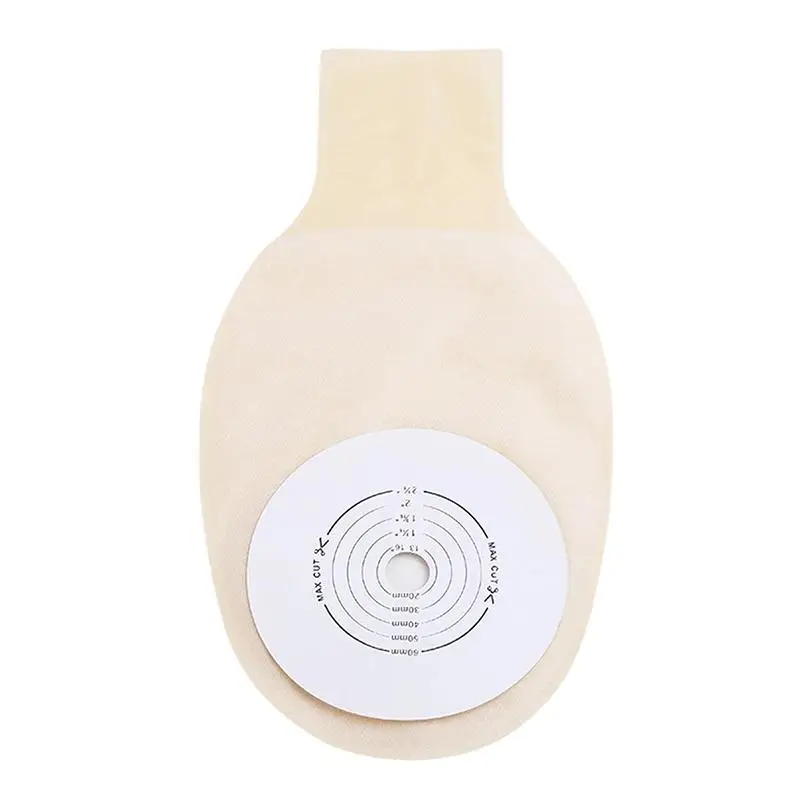 1 Set Drainable Ostomy Colostomy Bag Leak Proof Odor Proof 15-60mm Hole for Postoperative Care Use