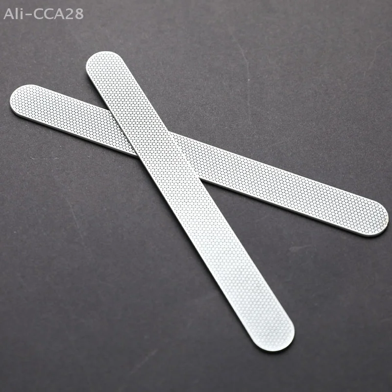 1pc arquivo de unhas de aço inoxidável cabeça redonda metal manicure pedicure ferramentas beleza