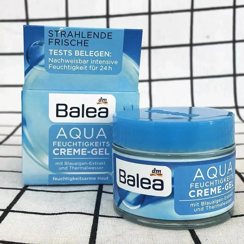 German Original Balea Cream Hyaluronic Acid Moisturizing Cyanobacteria Hydration Gel Cream 50ml Soften Lines Wrinkle Skin Care