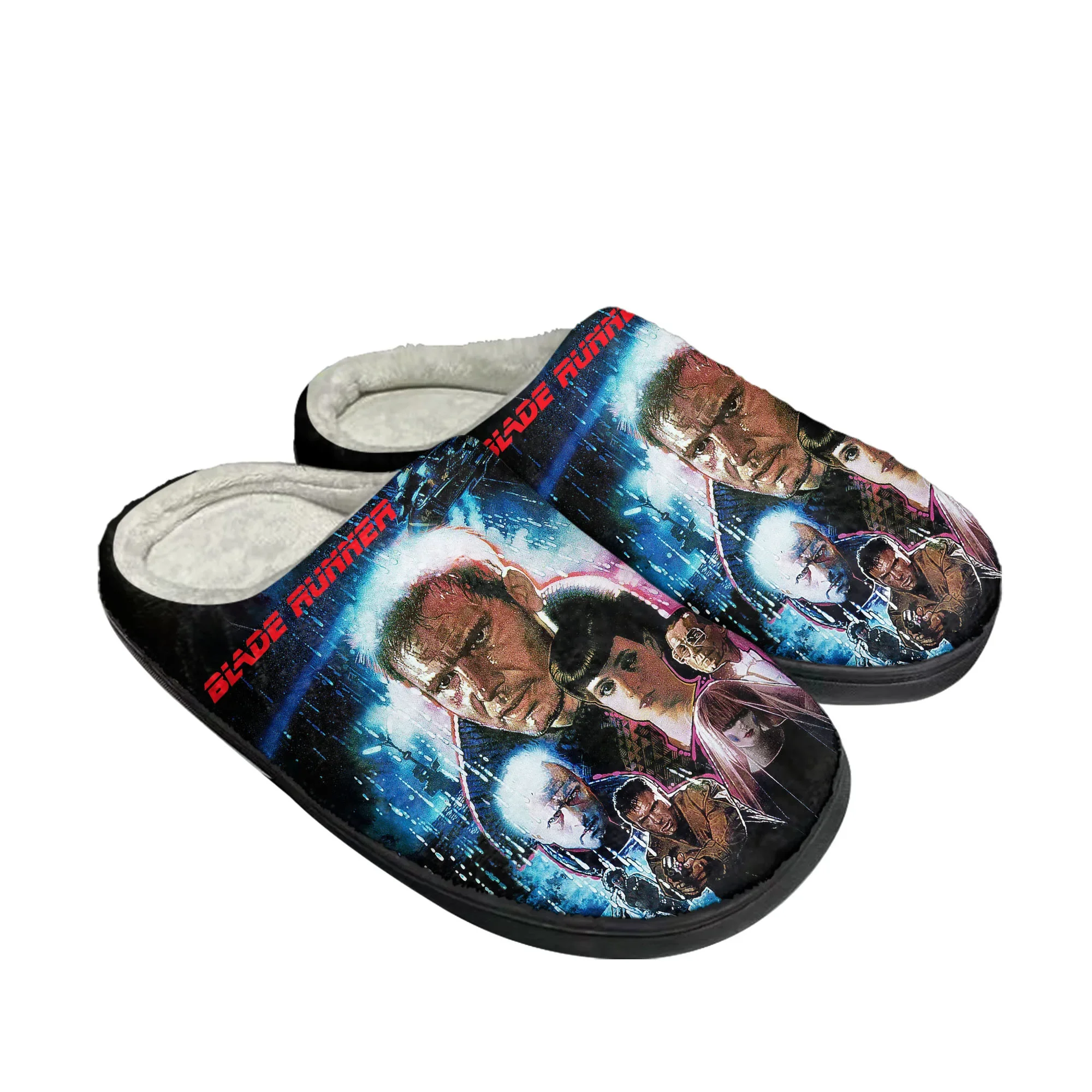 Blade Runner Movie Home Cotton Slippers Mens Womens Plush Bedroom Casual Keep Warm Shoes Thermal Indoor Slipper Customized Shoe