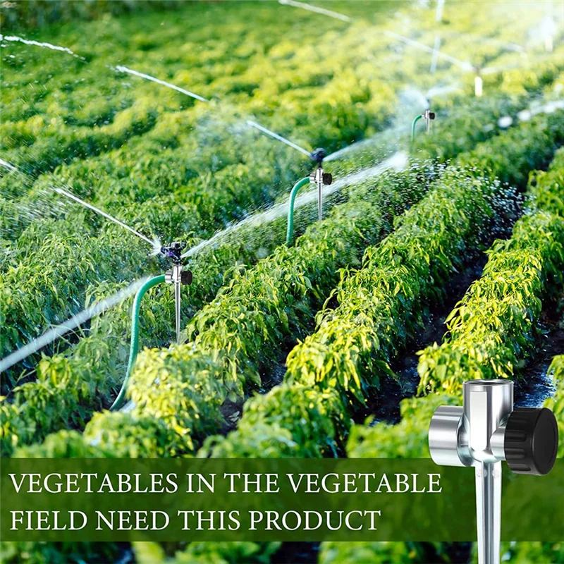 GOOD-30 Pack 1/2-дюймовый спринклер с шипами, цинковый поток, сквозной спринклер для полива газона для газонов и садовых спринклеров