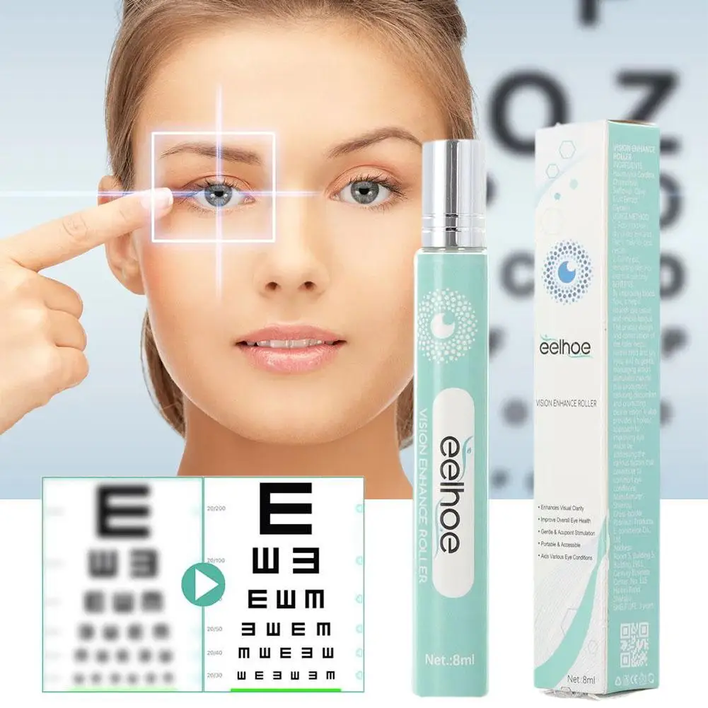 High-end 8ml Quickly Restore Vision Enhance Roller Promotes Clearer Eyesight Mild Relax Massage Fatigue Relief For Eye Care