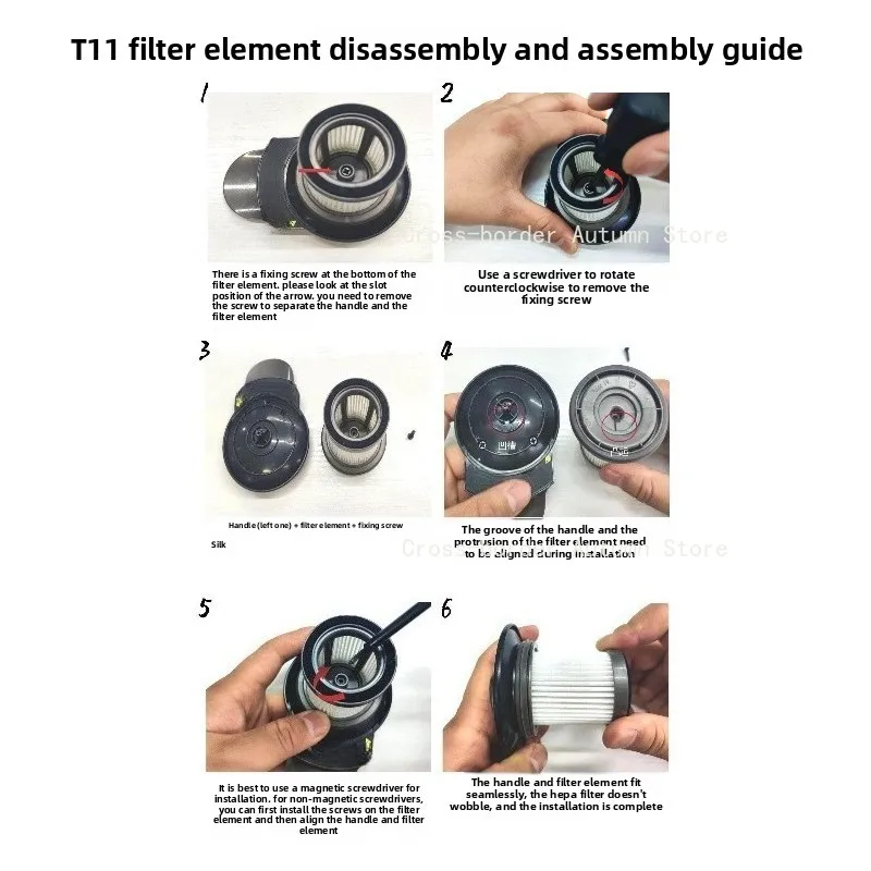 FOR Puppy Vacuum Cleaner Accessories T11 Pro Rinse/T11 Cyclone/T11 Pure/Filter