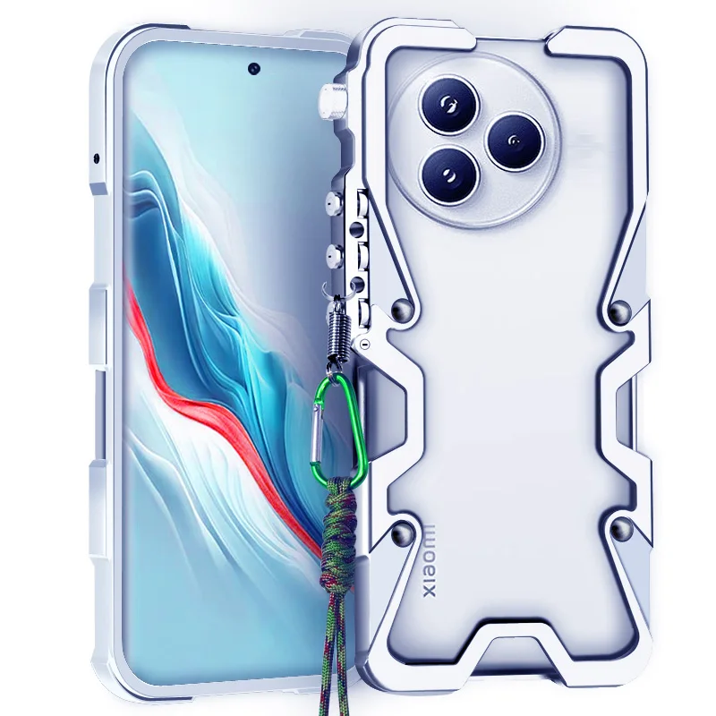 Zimon  For Xiaomi Civi 2 3 4 5 Civi5 Pro Cover Luxury Armor Metal Aluminum Phone Bumper Mechanical Purely Handmade Skull Case