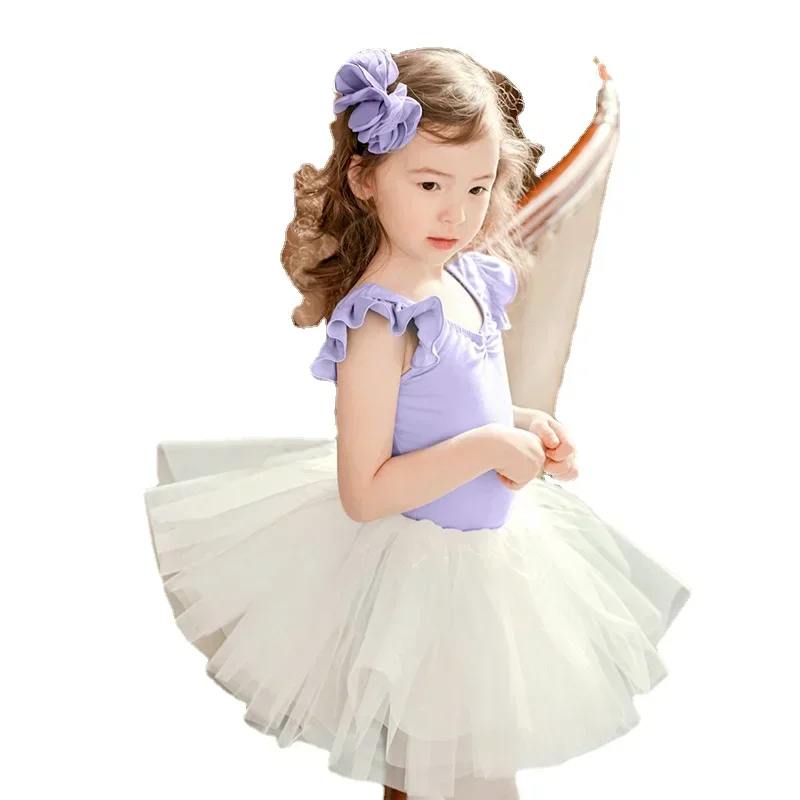 Balletjurk Kids Turnpakje Tutu Dance Wear Kostuums Turnpakje Meisje Gymnastiek Danskleding Ballerina Feestkostuums Prinses Jurk