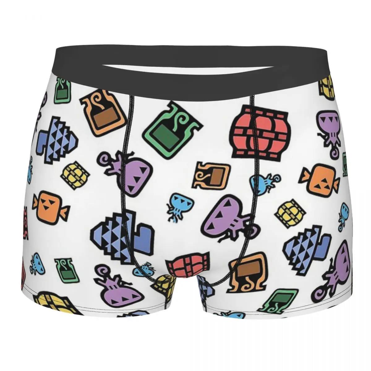 Kawaii Monster Hunter Game Underpants Breathbale Panties Male Underwear Print Shorts Boxer Briefs