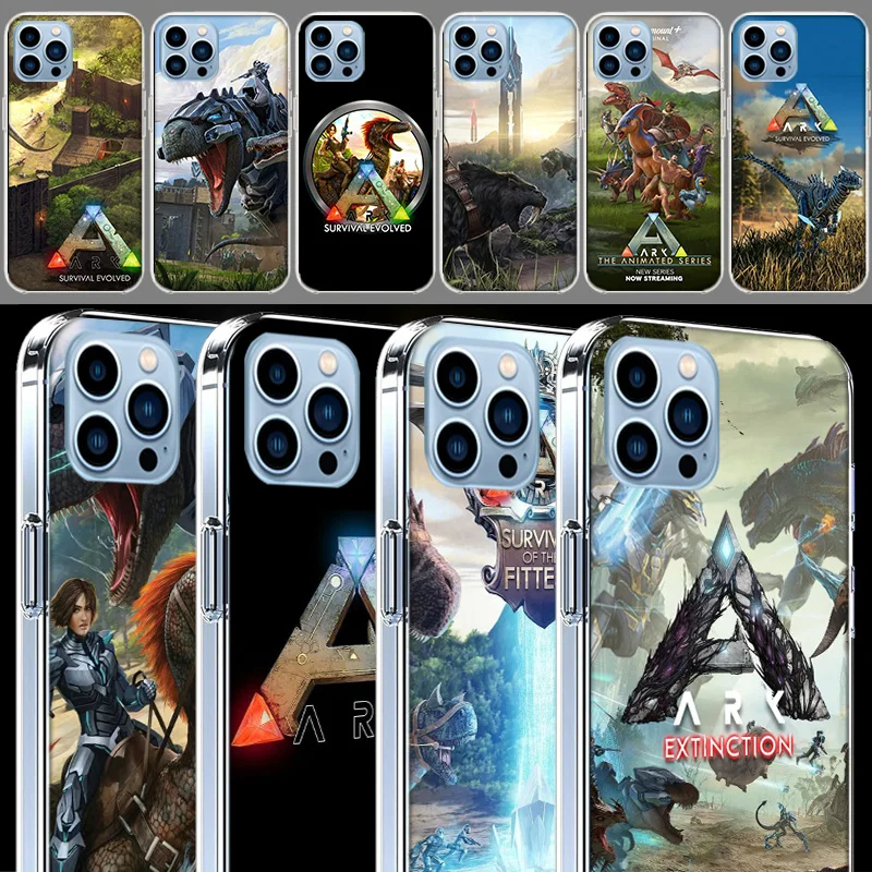 Coques de téléphone Game ARK Survival Evolved compatibles avec iPhone 17E, 16E, 17 Air, 16 Pro Max, 15 Pro, 14 Plus, 11, 13, 12 Mini