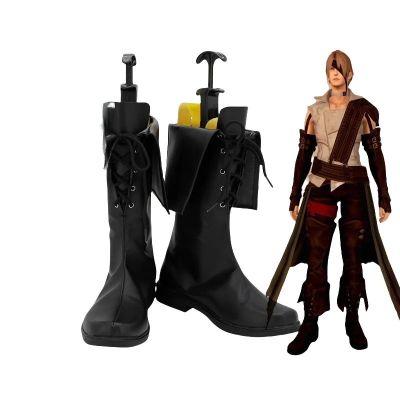 

Game Final Fantasy Thancred Waters Cosplay Shoes Boots Props Halloween Party Role Play Custom Made Aksesori