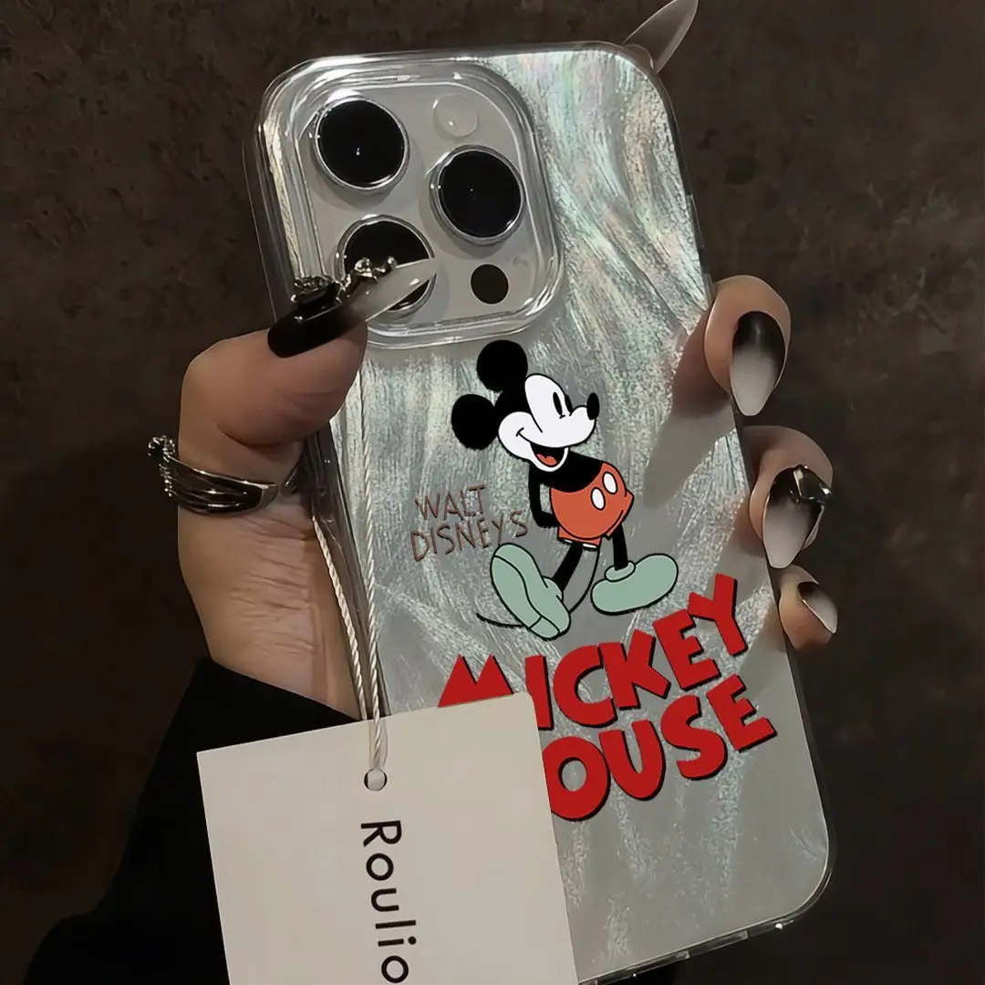 Disney Mickey Minnie Mouse high-grade Siliocne Phone Case For iPhone 14 12 13 11 15 Pro Max XR XS X 7 8 Plus