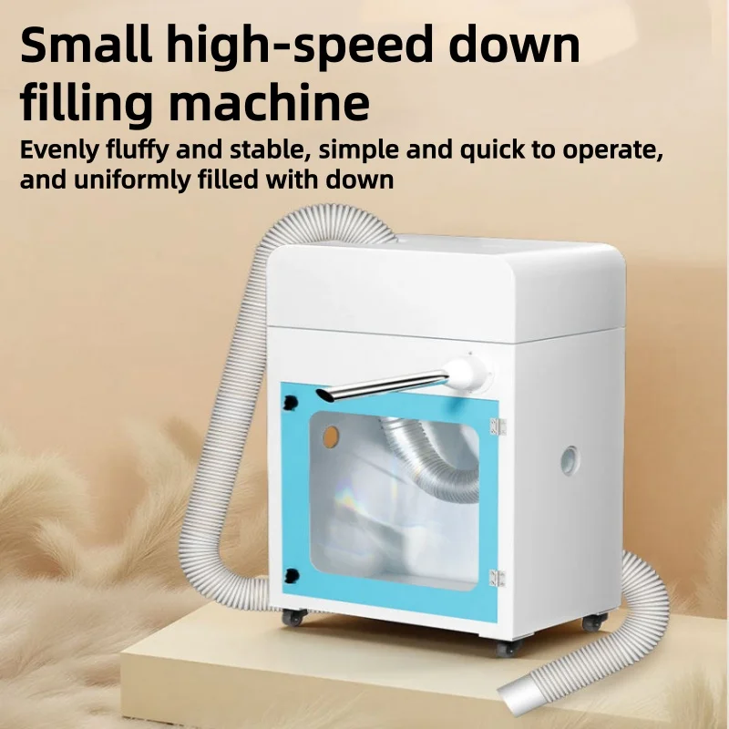 Small Portable Semi-Automatic Down Filling Machine Dual Hose Down Stuffing Equipment for Quilt Jacket Pillow（customized）
