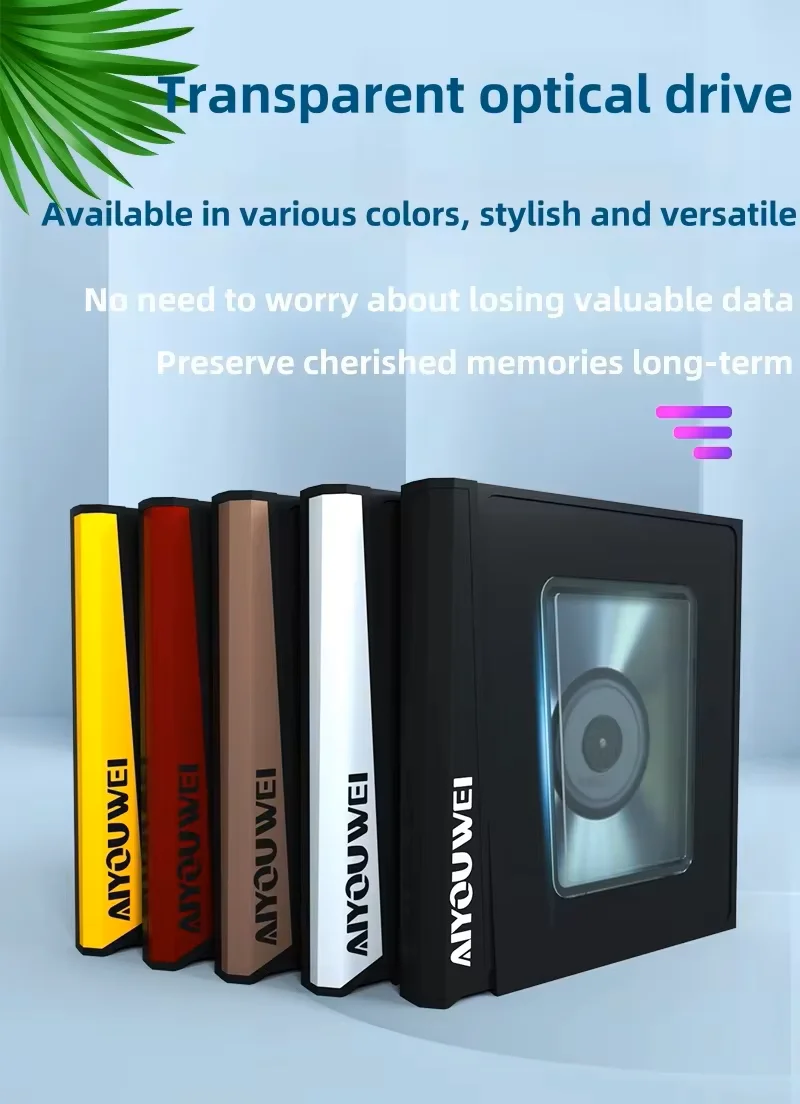 New USB 3.0 Type-C External DVD/CD Drive, Featuring Both High-Speed DVD Burner and Player Functionality, Compatible with Desktop