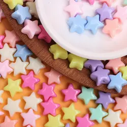 20Pcs 11mm Colourful Five-pointed Star Acrylic Loose Spacer Beads Handmade Necklace Bracelet DIY For Jewelry Making Accessories