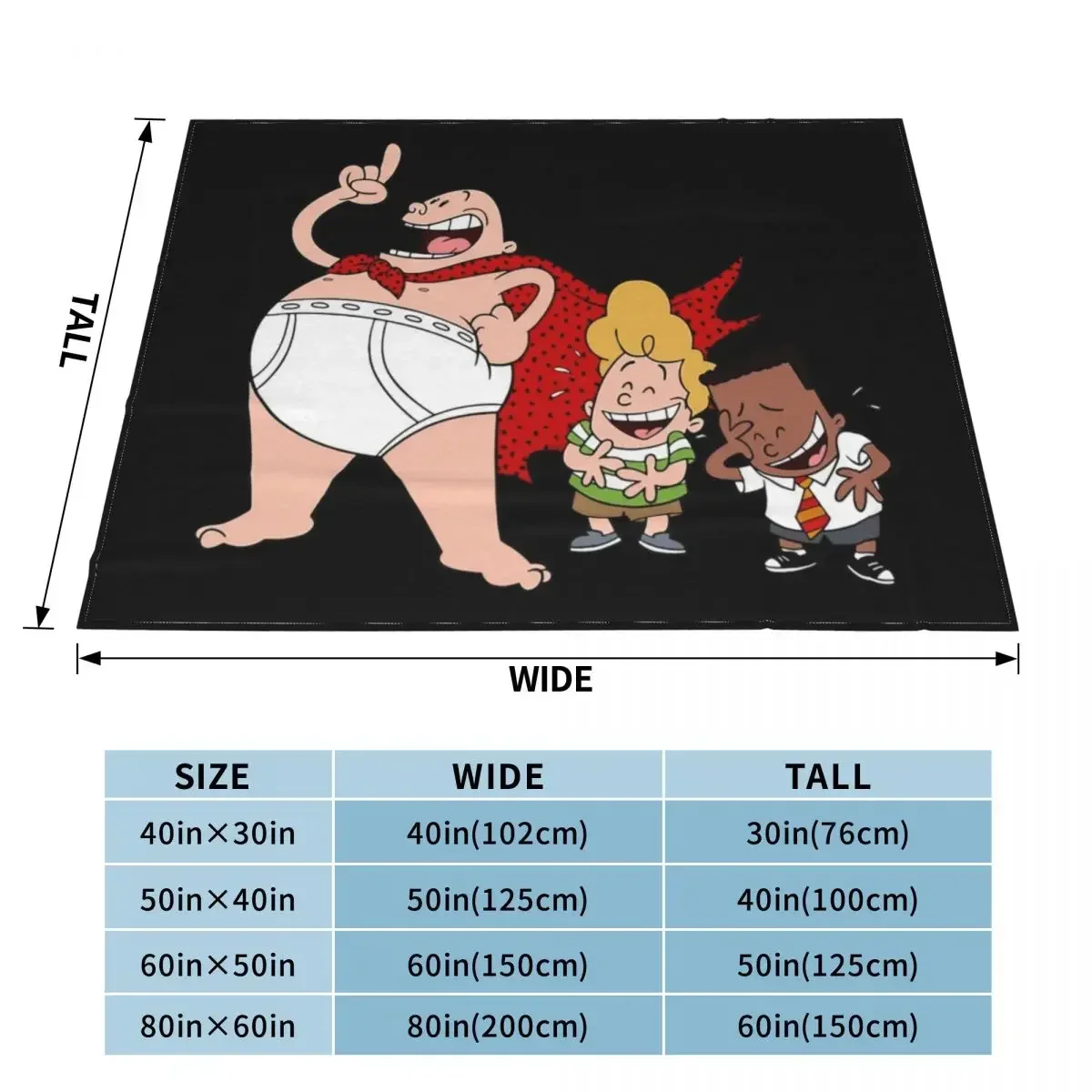 captain underpants cartoon Throw Blanket Blankets For Bed Sofa Quilt For Sofa Thin Hair wednesday Blankets