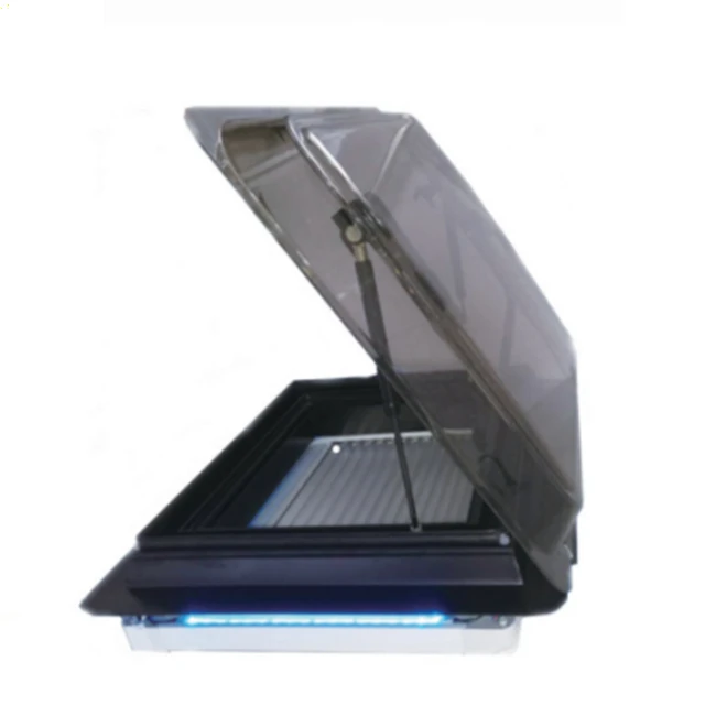 2021 TONGFA Best-selling Security And Anti-theft Aluminum Alloy Frame Double Acrylic Rv Camper Trailer Caravan Skylight