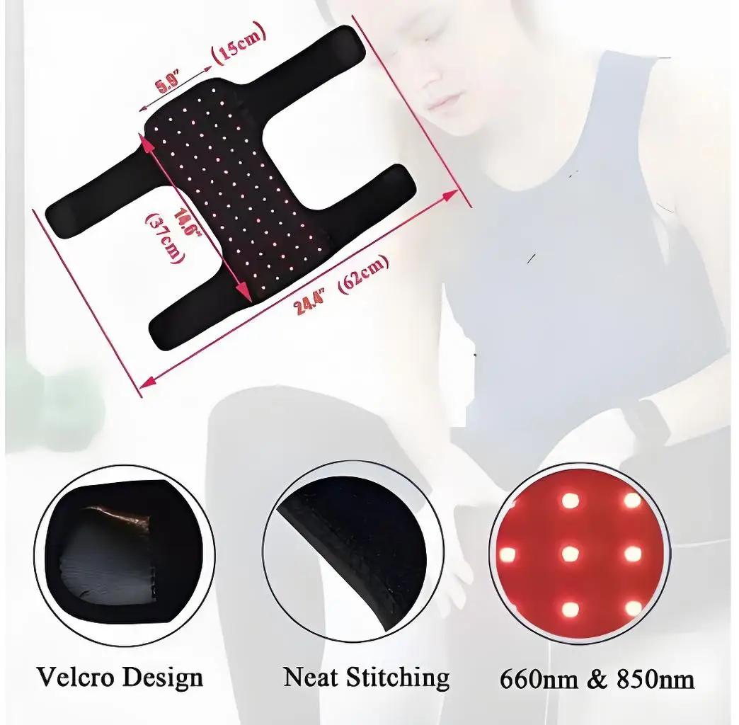 

Удобная наколенница для терапии красным светом, бесплатный предмет, инфракрасная грелка для ежедневного управления болью, чтобы облегчить боль в теле