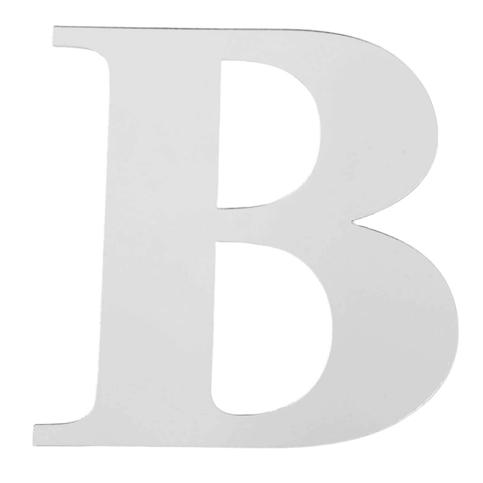 Mirror Wall Stickers, DIY Decor Mural, Acrylic Material, Silver, Form Your Desired Text with 26 English Letters